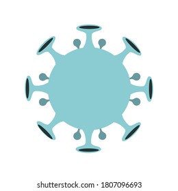 virus icon isolated on white background, vector illustration flat style for graphic design