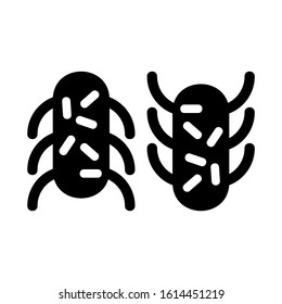 virus icon isolated sign symbol vector illustration - high quality black style vector icons
