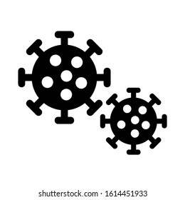 virus icon isolated sign symbol vector illustration - high quality black style vector icons
