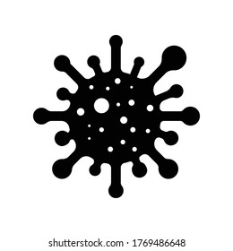 virus icon logo. isolated vector icon of virus on background for poster, banner, flyer.