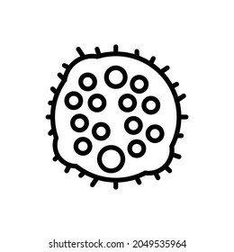 virus icon, microbe icon vector illustration