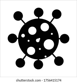 Icono de virus para interfaz de usuario móvil o sitio web