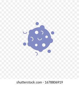 Virus icon. Molecula of virus. Stock vector illustration isolated on white background