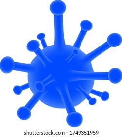 virus icon  on white background  Vector illustration