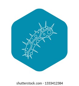 Virus icon. Outline illustration of virus vector icon for web