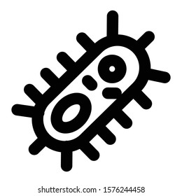 virus icon outline vector design