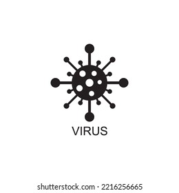 icono de virus, vector de icono de pandemia