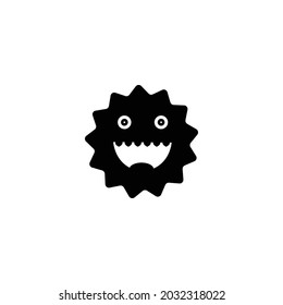 icono del virus, vector del patógeno, ilustración de la enfermedad