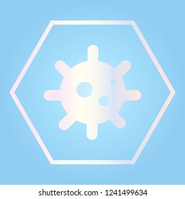 Virus icon, science and technologies