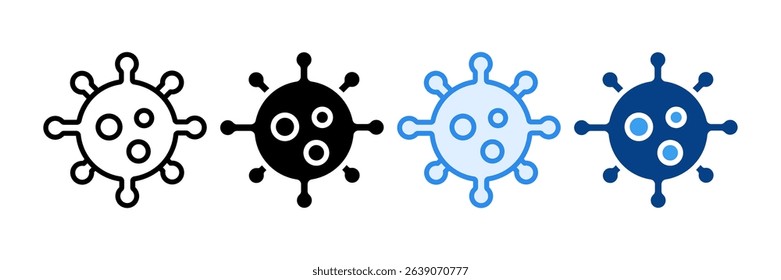 Virus Icon Set Multiple Style Collection