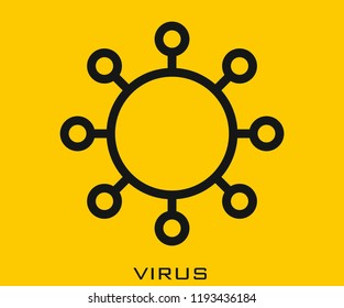 Virus icon signs
