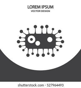 Virus icon. Simple design for web and mobile