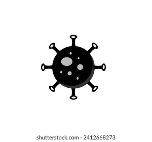 virus icon, symbol vector illustration on white background editable file.