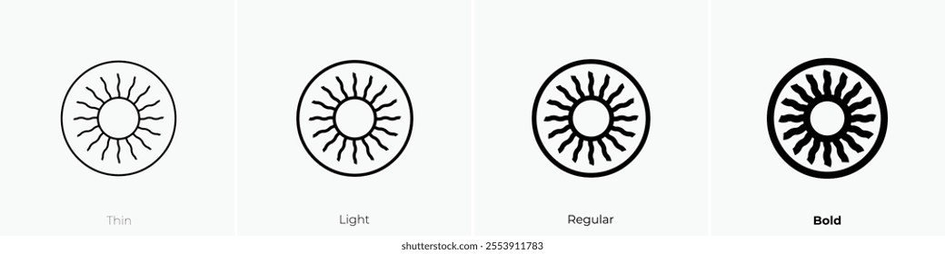 virus icon. Thin, Light Regular And Bold style design isolated on white background