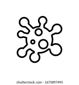 Virus icon trendy (Corona) design trendy
