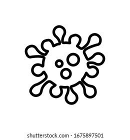 Virus icon trendy (Corona) design trendy