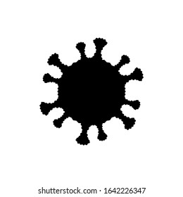virus icon trendy flat design