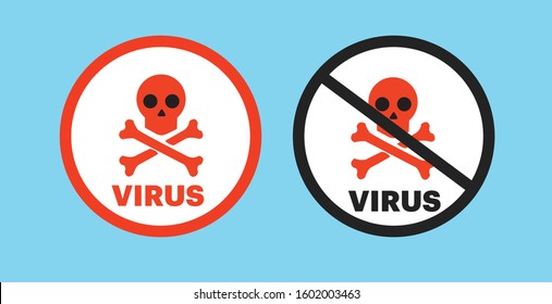 virus icon vector and anti virus vector icon flat designs 