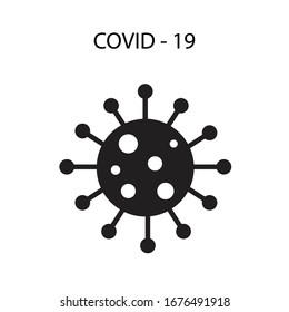virus icon vector - COVID 19 virus vector