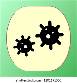 Virus icon vector design