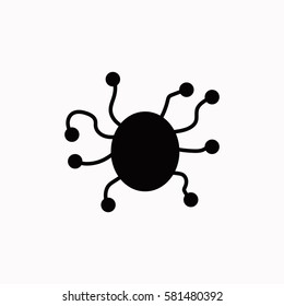 Virus  icon Vector design.