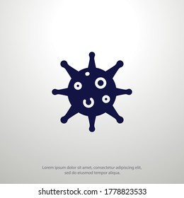Virus-Symbol. Vektorgrafik EPS10.