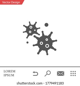 virus icon. Vector illustration EPS 10.