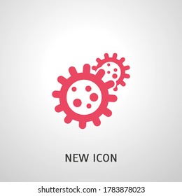icono de virus. Ilustración del vector EPS 10.