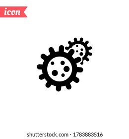 virus icon. Vector illustration EPS 10.