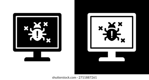 Virus Icon Vector Illustration. Flat Style Design Created For Creative Flexibility In Light And Dark Versions.