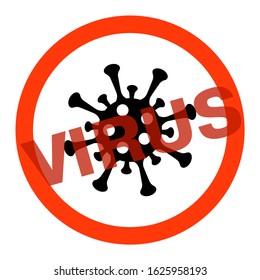 virus icon vector illustration isolated on white background