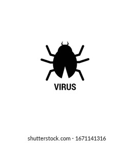 icono de virus .vector ilustración. aislado de fondo blanco.