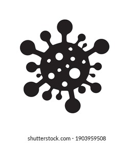 Virus icon vector illustration isolated on a white background.
