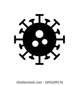 Vektorillustration-Logo-Vorlage für das Virus-Symbol für viele Zwecke. Einzeln auf weißem Hintergrund.
