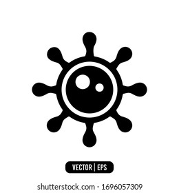 Virus icon vector illustration logo template for many purpose. Isolated on white background.