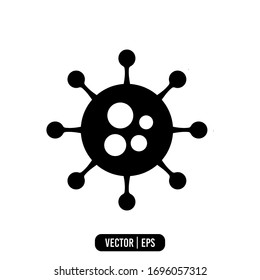 Virus icon vector illustration logo template for many purpose. Isolated on white background.