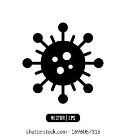 Virus icon vector illustration logo template for many purpose. Isolated on white background.