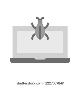 Virus icon vector image. Can also be used for Cyber Security. Suitable for mobile apps, web apps and print media.