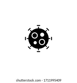 virus icon. virus vector on gray background