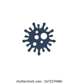 Virus icon vector on white background, 