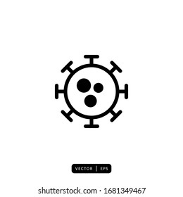 Vektorillustration von Virussymbolen - Zeichen oder Symbol