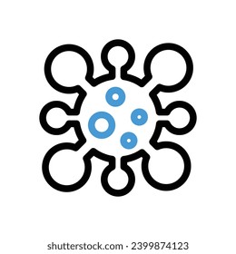 Virus Icon vector stock illustration