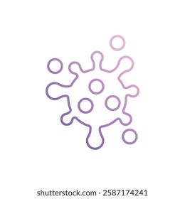 Virus icon vector stock illustration