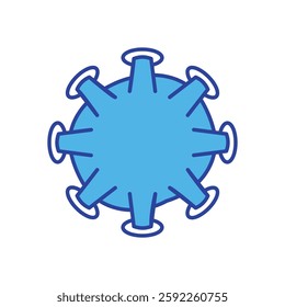 Virus icon vector stock illustration