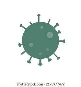 Virus-Icon-Vektorgrafik. Symbol für die Coronavirus covid - 19 Pandemie. Virusillustration mit Spikes