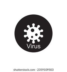 Vektorgrafik-Logo-Design des Virus-Symbols
