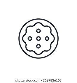 virus icon. vector.Editable stroke.linear style sign for use web design,logo.Symbol illustration.