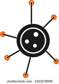 Virus icon for your project
