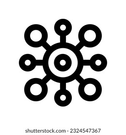 virus icon for your website design, logo, app, UI.