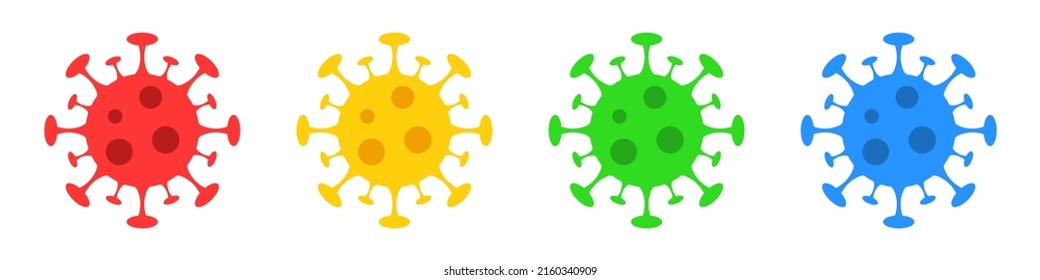 Virus icons set. Monkeypox. infectious disease. Outbreak of MPXV virus. Vector illustration
